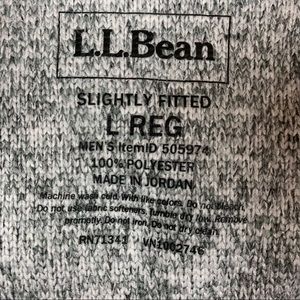 L.L. Bean Men's Gray Zip Up Sweater Fleece Vest